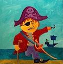 Arrgh! 1, Acrylic on Canvas, 20 x 20, 2009