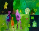 Neighborhood, 20 x 24, Acrylic on Canvas, 2009